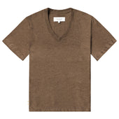 Friday V-Neck Tee Heather Brown