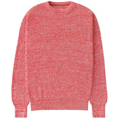 Cotton Knit Sweater Heather Red - Unisex
