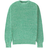 Cotton Knit Sweater Heather Green - Unisex