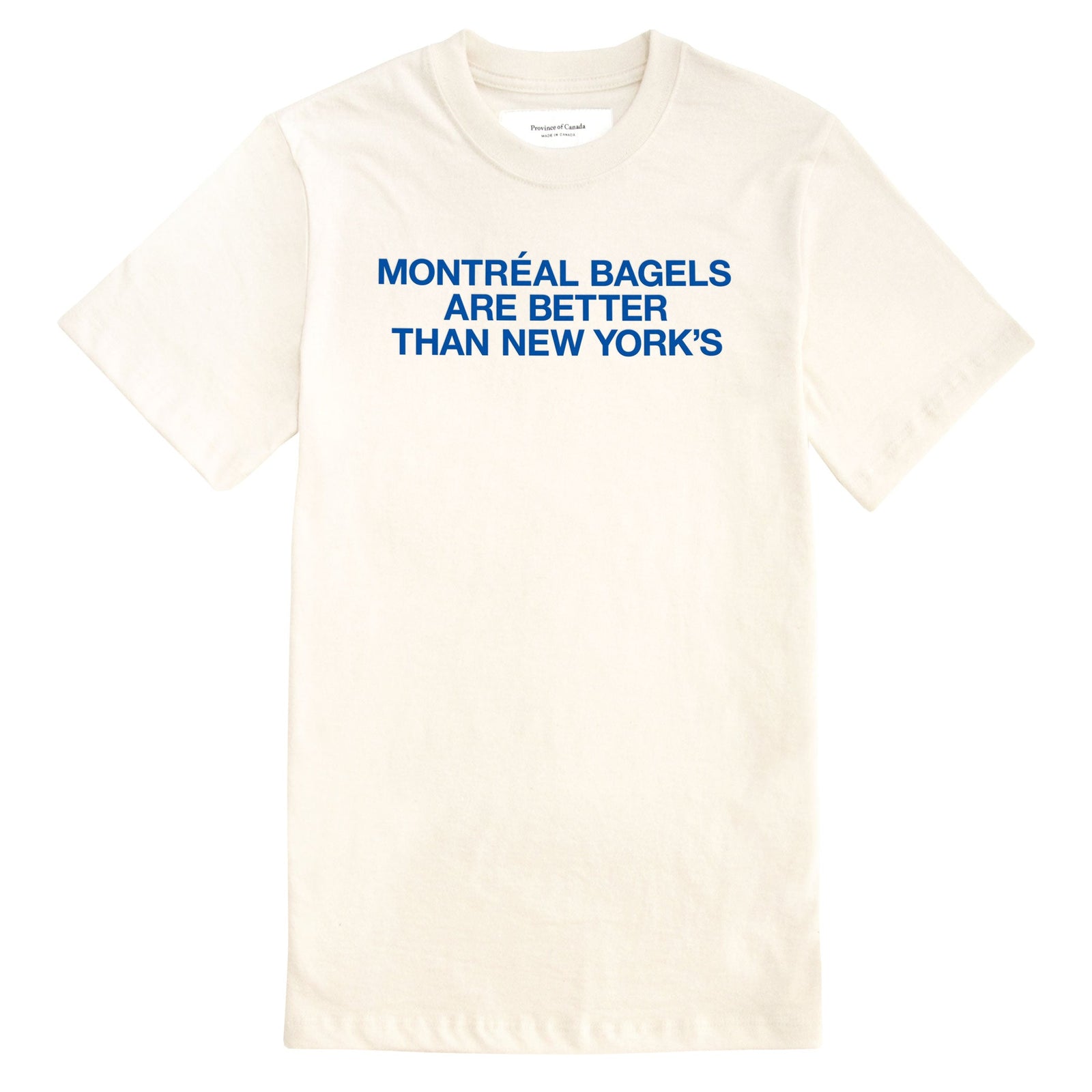 Montreal Bagels Tee Natural Unisex
