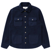 Reverse Fleece Overshirt Navy - Unisex