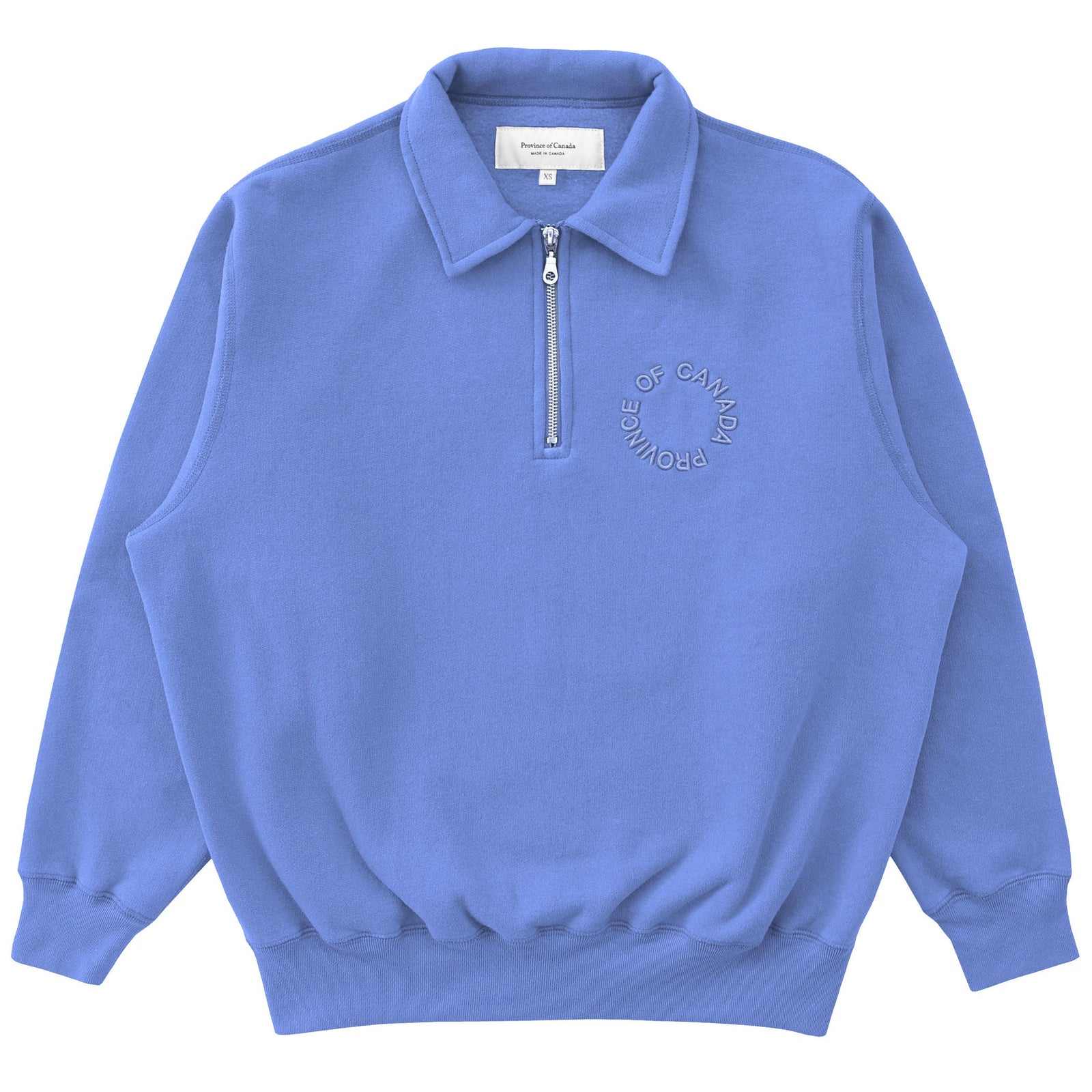 Half Zip Fleece Sweatshirt Periwinkle Unisex