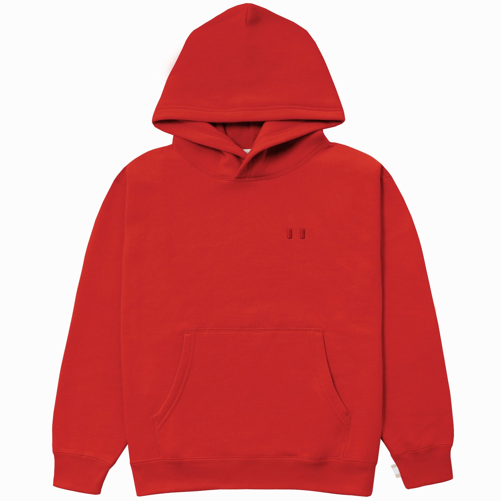 Flag Fleece Hoodie Red Unisex