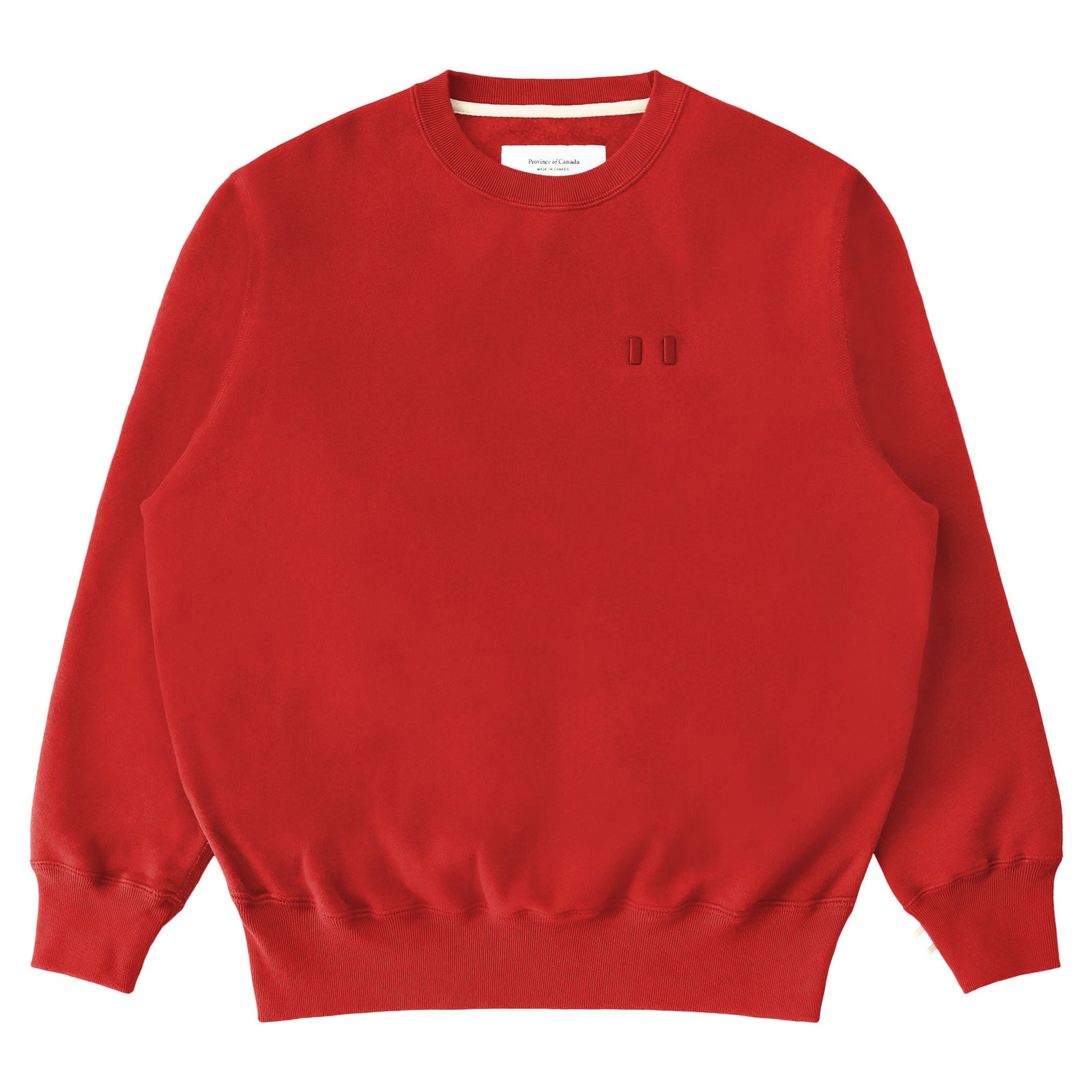 Flag Fleece Sweatshirt Red Unisex