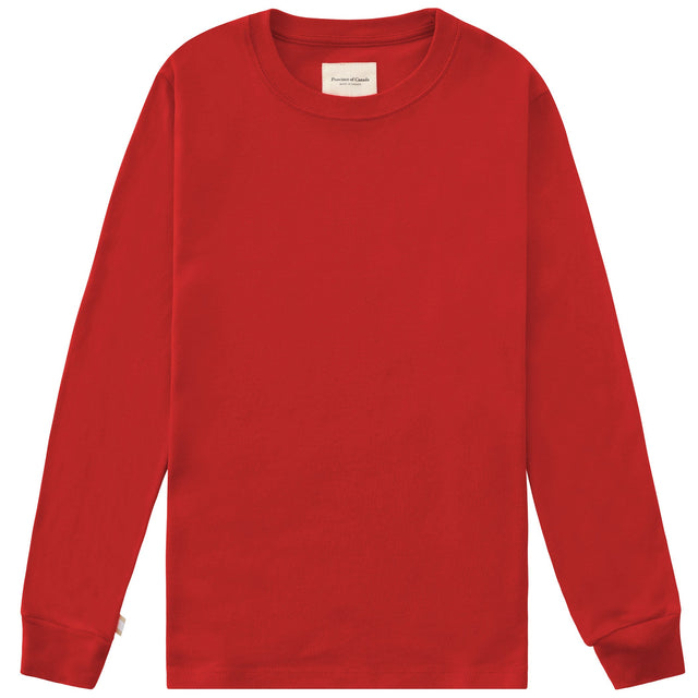 Almost Pyjama Long Sleeve Tee Red - Unisex