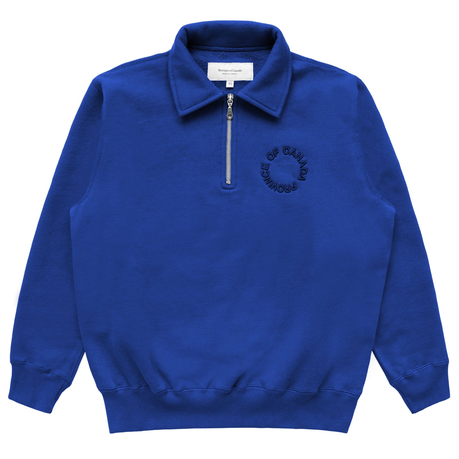 Half Zip Fleece Sweatshirt Royal Unisex