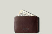 Lean Card Case . Deep Brown