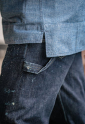 SW2 Chambray Japanese Unisex Pop-Over Smock