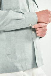 Light Green Overshirt Made In Italy