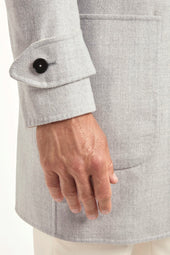 And White Reversible Coat Made In Italy