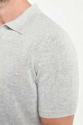 Cotton And Linen Polo Made In Italy
