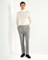 Flannel Roma Trousers Made In Italy