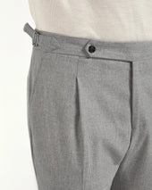 Flannel Roma Trousers Made In Italy