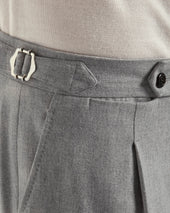 Flannel Roma Trousers Made In Italy