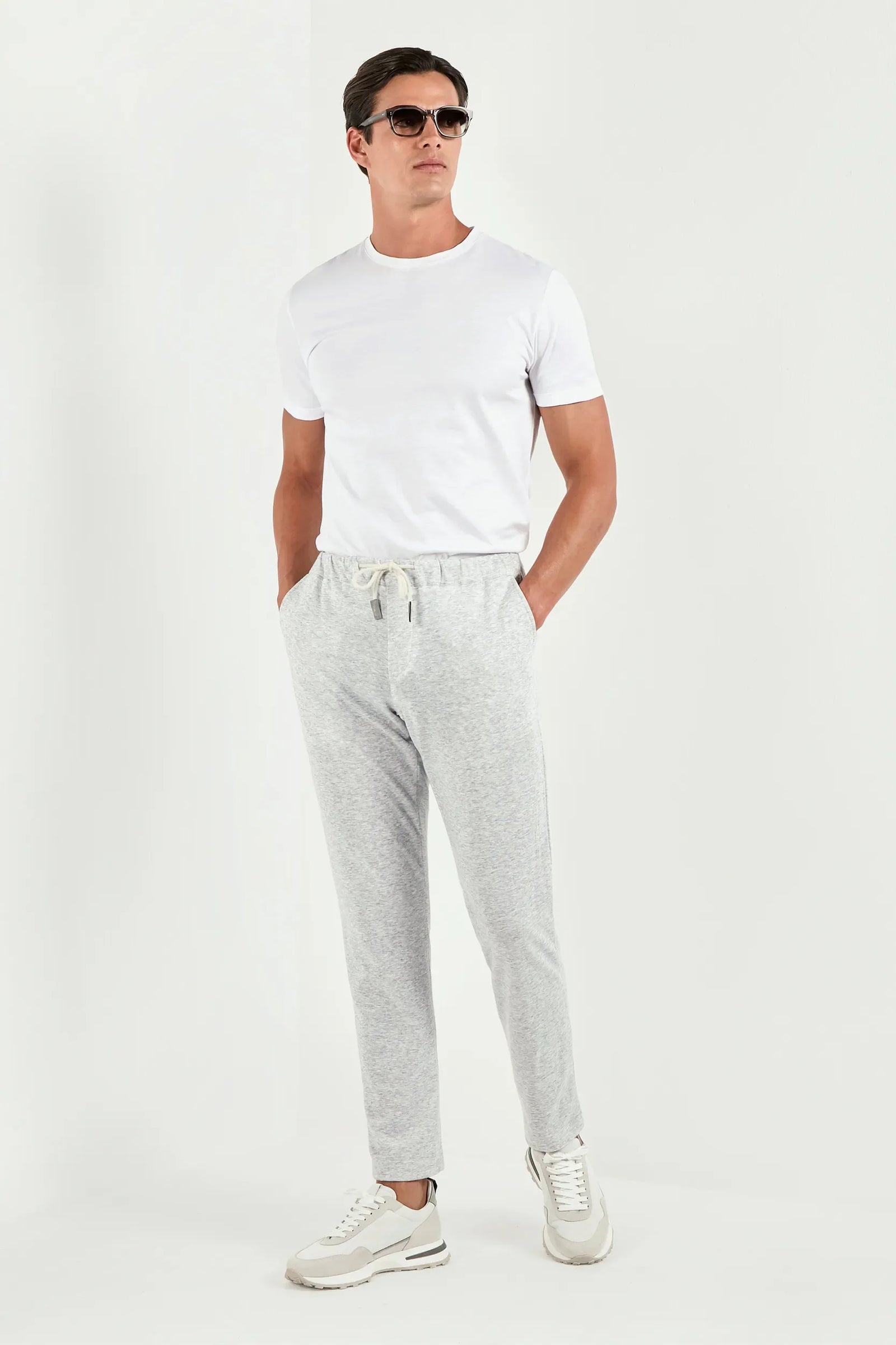 Jersey Jogger Pants Made In Italy