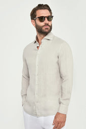 Garment Dyed Linen Shirt Made In Italy