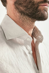 Garment Dyed Linen Shirt Made In Italy