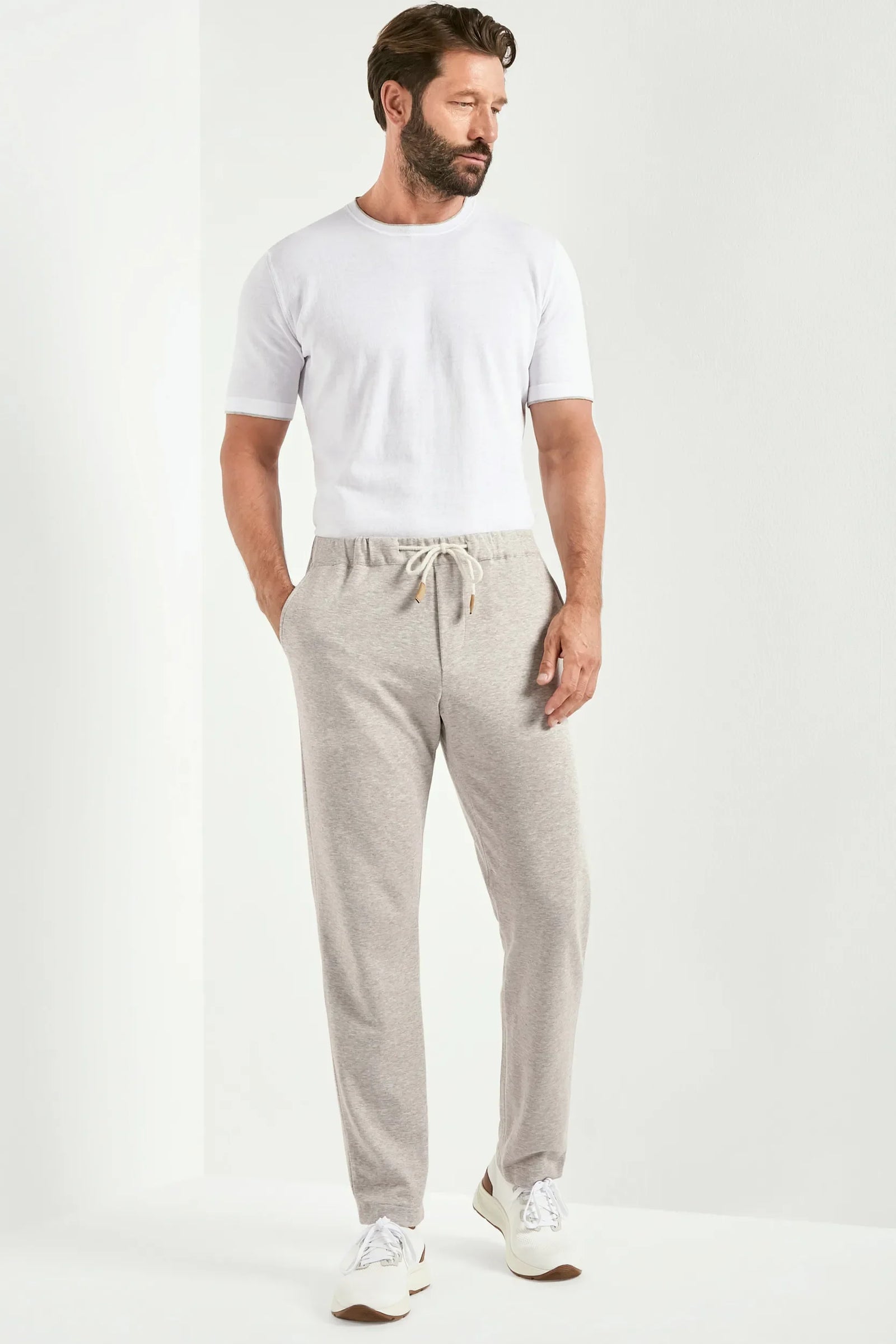 Jersey Jogger Pants Made In Italy