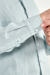 Light Garment Dyed Linen Shirt Made In Italy