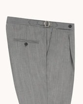Single Pleat Trouser Herringbone Wool
