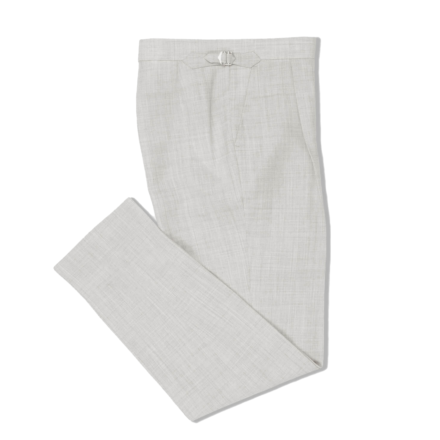 Pleat Front Trouser In High Twist Wool