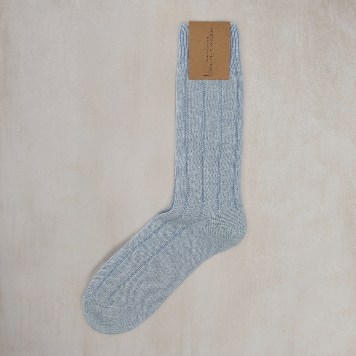 Soft Shetland And Cashmere Socks In Light
