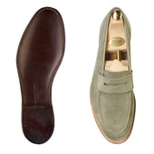 Lilou Pistachio Calf Suede