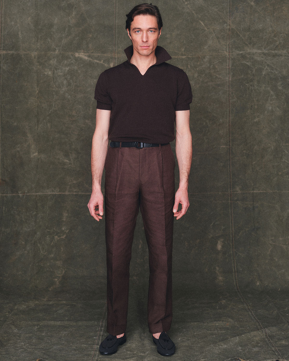 Linen Slacks In