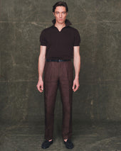 Linen Slacks in Brown