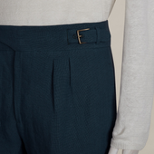 Linen Gurkha Shorts In