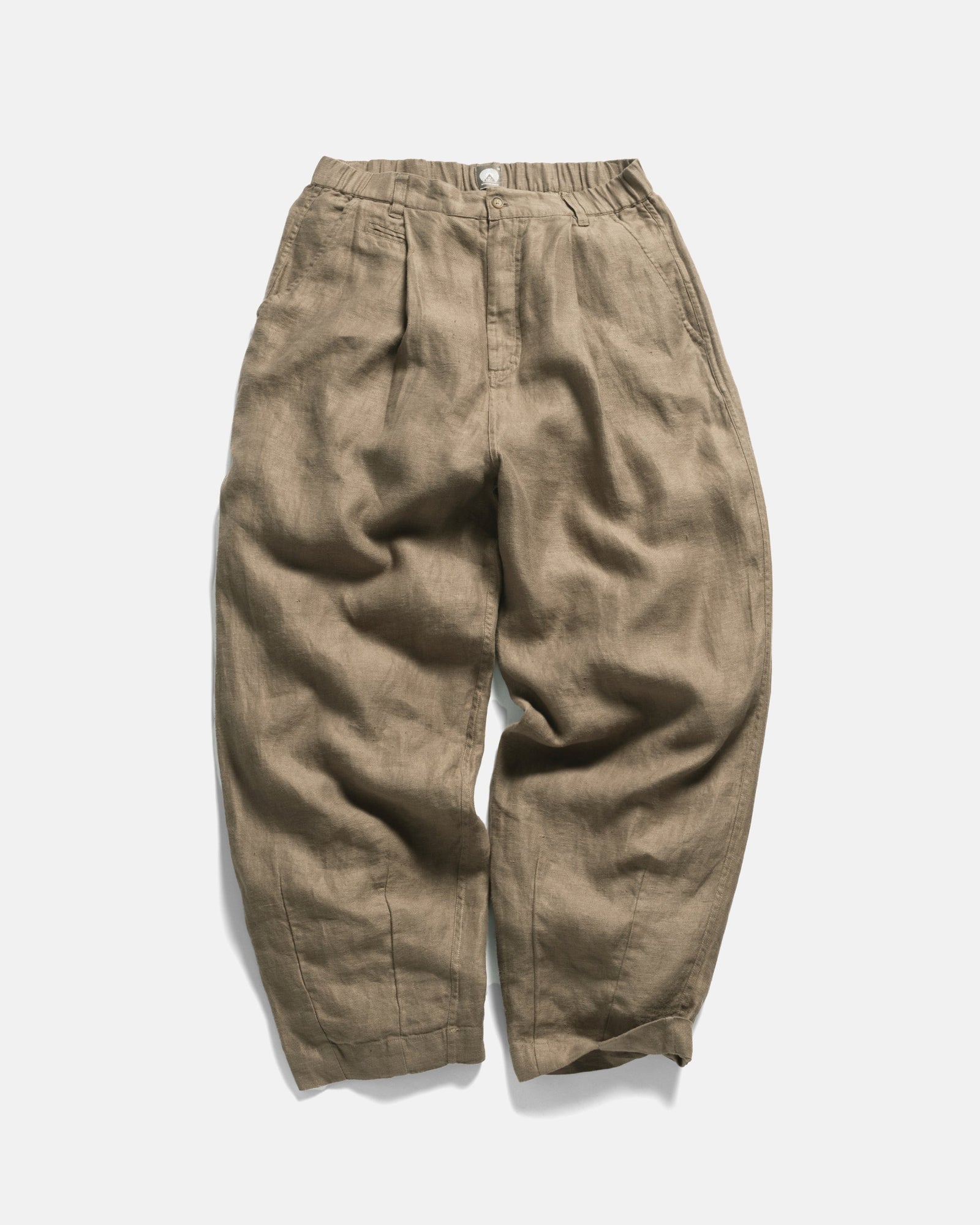 Kell Pleated Big Pant Fallen Rock Linen Twill