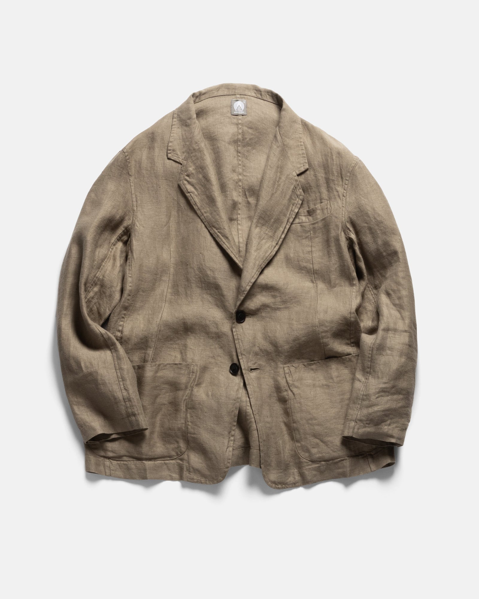 Brera Single Breasted Blazer Fallen Rock Linen Twill