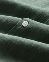 LINEN CAMP COLLAR - DRY GREEN