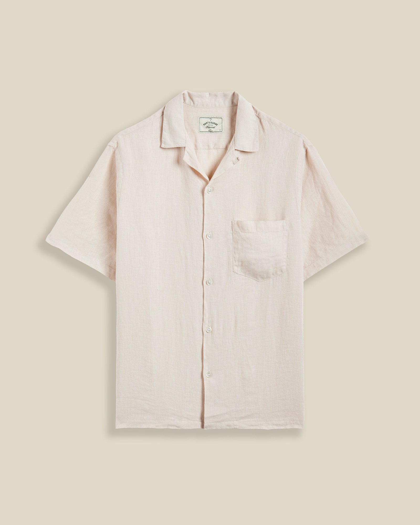 Linen Camp Collar Raw