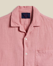 LINEN CAMP COLLAR - ROSE