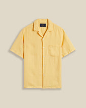 LINEN CAMP COLLAR - YELLOW