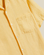 LINEN CAMP COLLAR - YELLOW