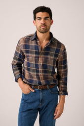 Bronte Linen Check Shirt