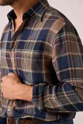Bronte Linen Check Shirt