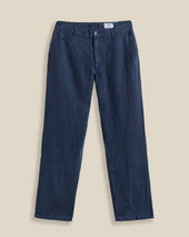 LINEN TROUSERS - NAVY