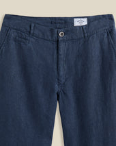 LINEN TROUSERS - NAVY