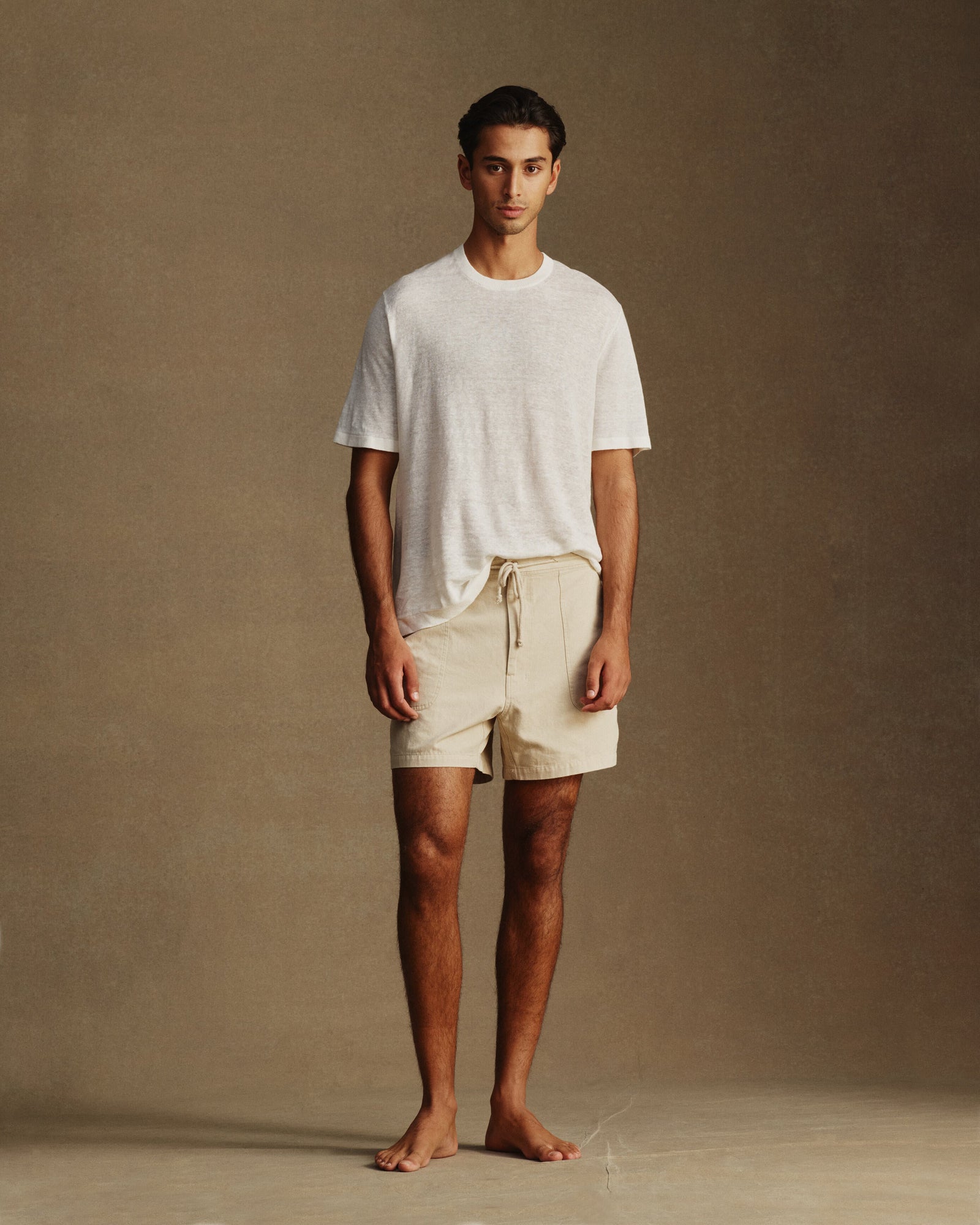 Linen Tee Off White