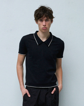 Stand Collar Polo Cobra Black