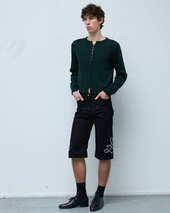 VIPER CARDIGAN Emerald Green