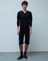 Studded Straight Shorts