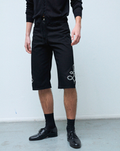 Studded Straight Shorts