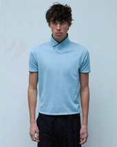 Stand Collar Polo Cobra Blue