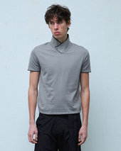 Stand Collar Polo Cobra Grey