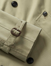 Kensington Trench Coat Cotton Gabardine Beige