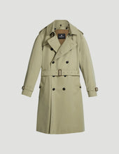 Kensington Trench Coat Cotton Gabardine Beige